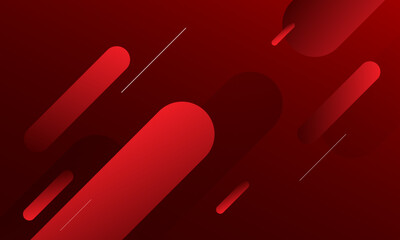 Abstract red color background. Dynamic shapes composition. Vector illustration