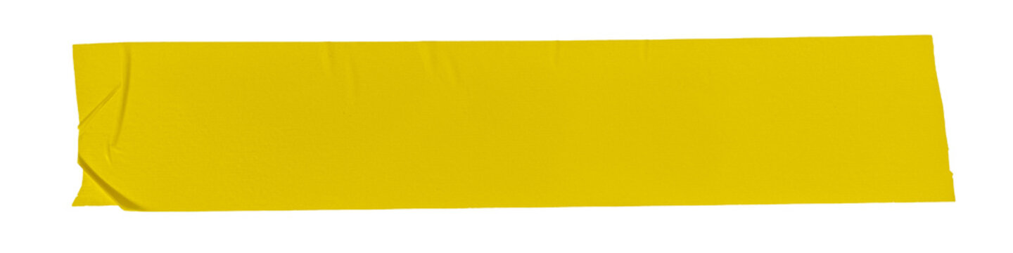 Yellow plastic stripe overlay with tranpsarent background