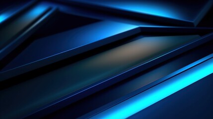 Dark blue and glow technology abstract background generative AI