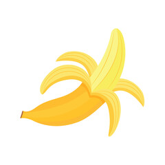a babana frut vector icon, art work, cartoon style
