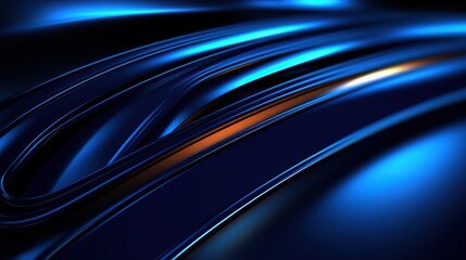 Dark blue and glow technology abstract background generative AI