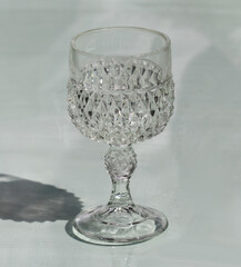 Single fancy wine glass or goblet