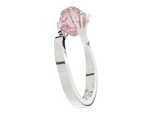 Jewelry on transparent background. 3d rendering - illustration