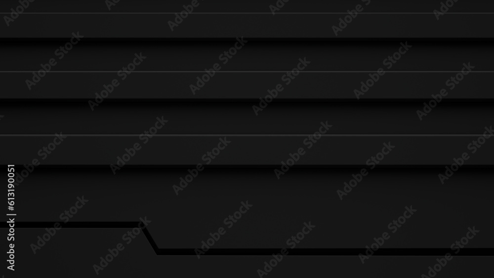 Poster abstract black background. 3d rendering