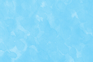 Soft blue watercolor texture. Hand drawn background