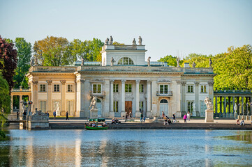 Pałac na Wyspie- Łazienki Królewskie, Warszawa.	 - obrazy, fototapety, plakaty
