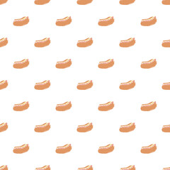 Seamless fast food pattern. fast food background