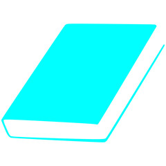 Blue Color Book Graphic Design for Back to School