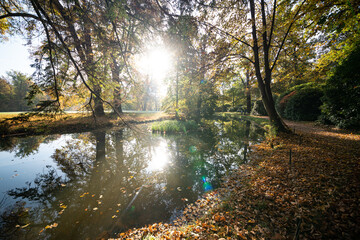 Schlosspark Bad Muskau im Herbst