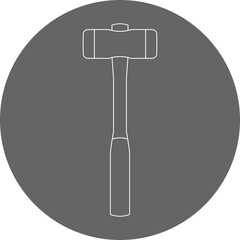 グレーバックのイラスト_コンビハンマー