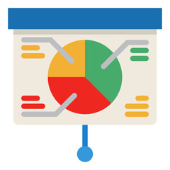 presentation flat style icon