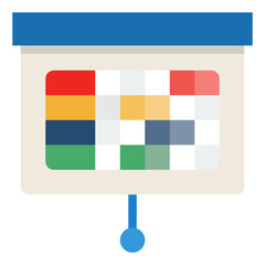 presentation flat style icon