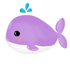 purple whale