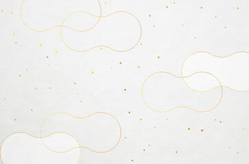 Stylish white Japanese "Washi" paper texture for background. Japanese paper with modern snowy sky pattern illustration.