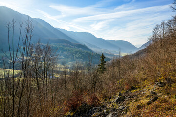 Paysage rural au lever du jour