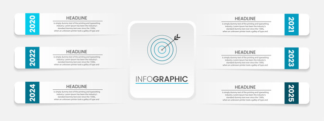 vector Business Infographic design template , Process timeline chart , number options