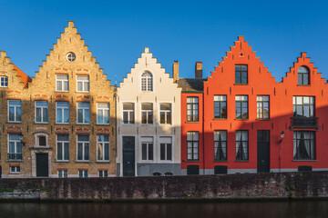 Historic buildings in Bruges, Belgium
