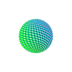 Abstract christmas tree on globe background, vector illustration for xmas