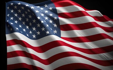 United States of America flag, Illustration of the USA national flag