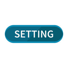 Setting Button In Blue Color And Rounded Rectangle Shape
