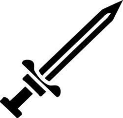 vector illustration of sword cartoon