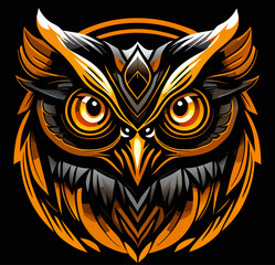 vector illustration of owl cartoon