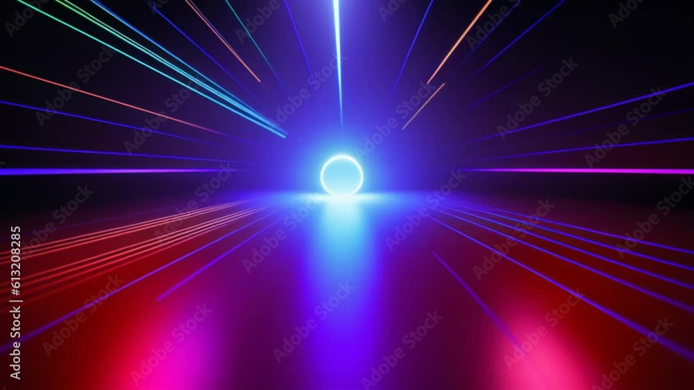Poster a vibrant background with bright rays of light emanating from the center. generative ai
