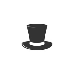 Magician Hat Icon Vector Template Flat Design