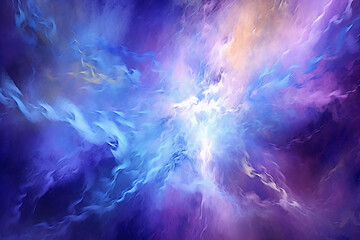 Fototapeta na wymiar Abstract gradient art style, an electrifying lightning storm with an intense mood. AI generative