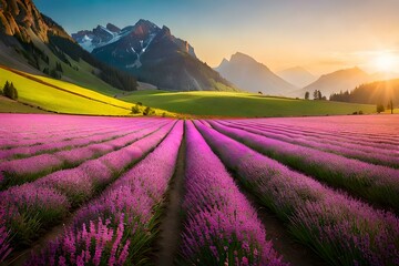 Fototapeta na wymiar lavender field in region