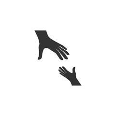 Help icon. One of set web icons. Vector flat sign