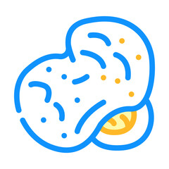 popcorn tasty snack color icon vector. popcorn tasty snack sign. isolated symbol illustration