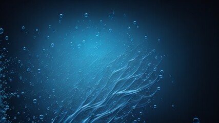 Abstract Blue Background with Bubbles By Generative AI