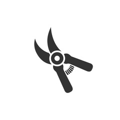 Pruning Shears vector solid icon style illustration