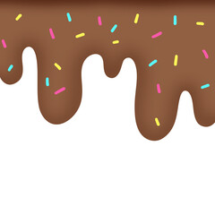 melted chocolate dripping