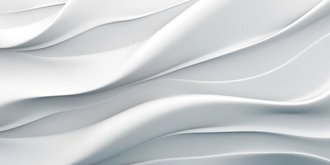 White 3D Abstract Background. Generative Ai.