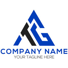Letter ATG logo design vector template, ATG logo
