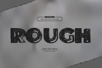 rough grunge ink dirty editable text effect. eps vector file