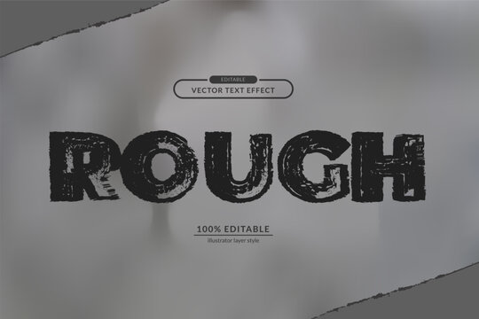rough grunge ink dirty editable text effect. eps vector file