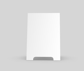 Sandwich boards for design mock up and presentation. white blank 3d illustration.