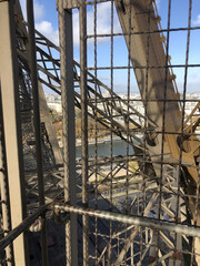 The famous construction of the Eiffel Tower in France, Paris