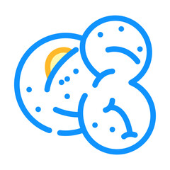 popcorn white pop color icon vector. popcorn white pop sign. isolated symbol illustration