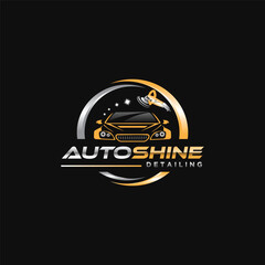 Illustration vector graphic of auto detailing service logo design template