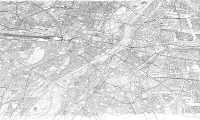 Fototapeta na wymiar 3D illustration of Munich mass buildings