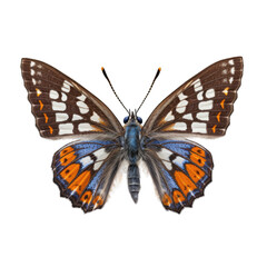 Obraz na płótnie Canvas Brown argus butterfly - Aricia agestis. Transparent PNG. Generative AI