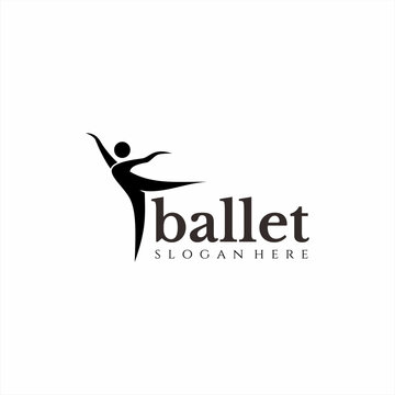ballet logo silhouette concept design