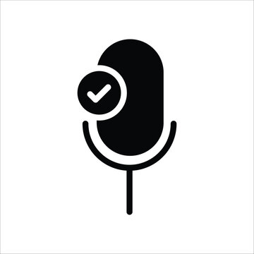 User interface vector glyph set for web, mobile, or design graphic. Contains such icon as microphone, volume, battery, cloud, and more. Isolated on black background.