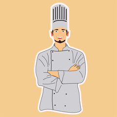 Chef Vector Collection: Culinary Delights for Design Projects. Cook, chef logo or label.