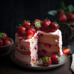 strawberry cake