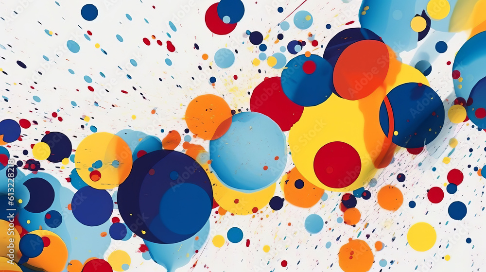 Poster abstract modern art background style design. generative ai